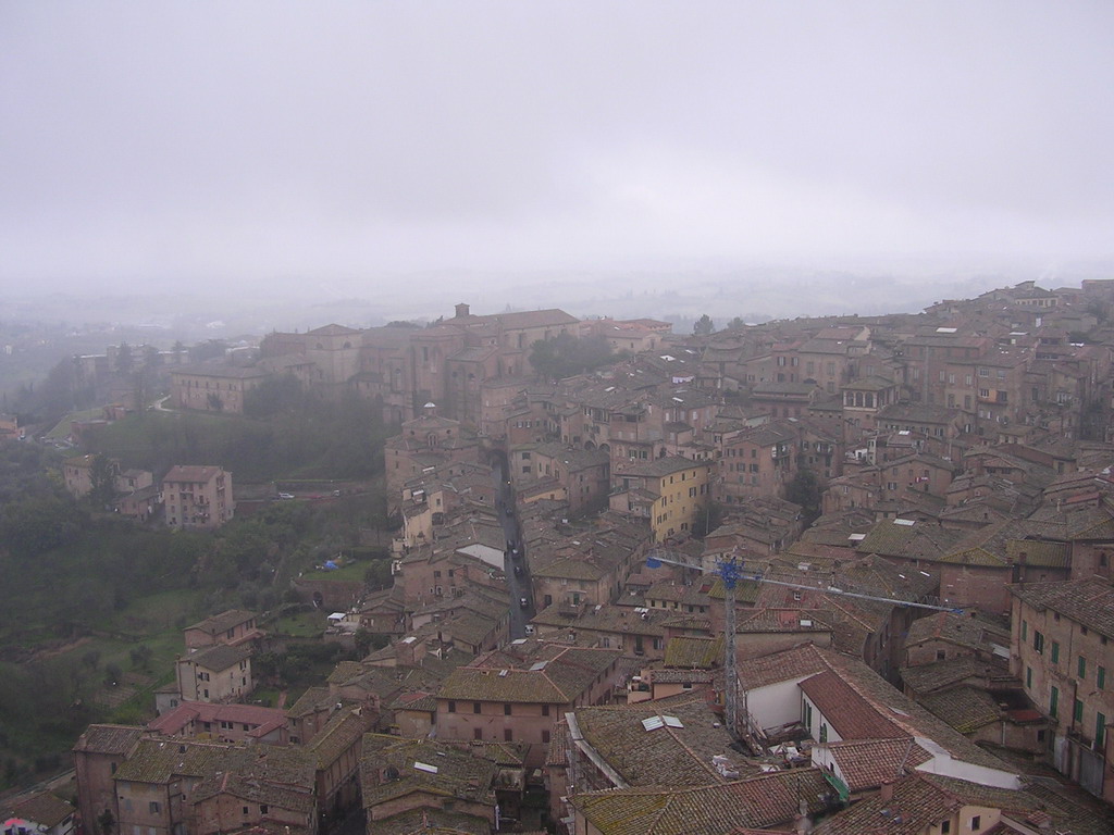 The south side of the city, viewed from the top of the Tower of Mangia