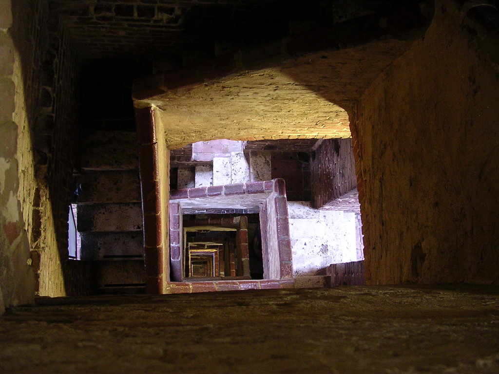 The staircase at the Tower of Mangia