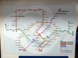 Map of the Singapore metro network