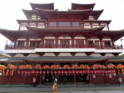 Back side of the Buddha Tooth Relic Temple and Museum at Banda street