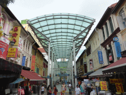 Southeast side of the Chinatown metro station at Pagoda Street