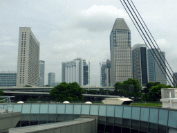 Skyscrapers at Marina Centre, viewed from the Singapore Flyer ferris wheel