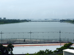 The Marina Bay and the Marina Barrage, viewed from the Singapore Flyer ferris wheel