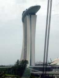 The Marina Bay Sands building, viewed from the Singapore Flyer ferris wheel