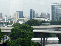 The Esplanade Theatres on the Bay and the Old Supreme Court Building and surroundings, viewed from the Singapore Flyer ferris wheel