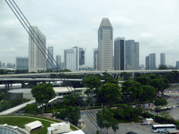 Skyscrapers at the north side of the city, viewed from the Singapore Flyer ferris wheel