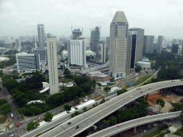 Skyscrapers at Marina Centre, viewed from the Singapore Flyer ferris wheel