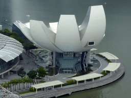 The ArtScience Museum and Marina Bay, viewed from the Singapore Flyer ferris wheel