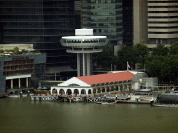 The Clifford Pier, the Change Alley Aerial Plaza and the Marina Bay, viewed from the Singapore Flyer ferris wheel