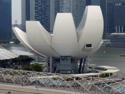 The ArtScience Museum and Marina Bay, viewed from the Singapore Flyer ferris wheel
