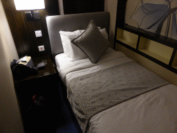 Tim`s bed at the Transit Hotel at Terminal 2 of Singapore Changi Airport