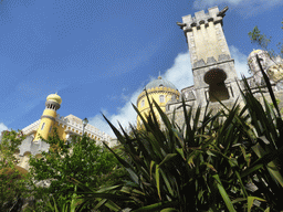 The Palácio da Pena palace, viewed from the path from the Jardins do Parque da Pena gardens