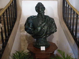 Bust of Don Fernando II just behind the entrance at the lower floor of the Palácio da Pena palace