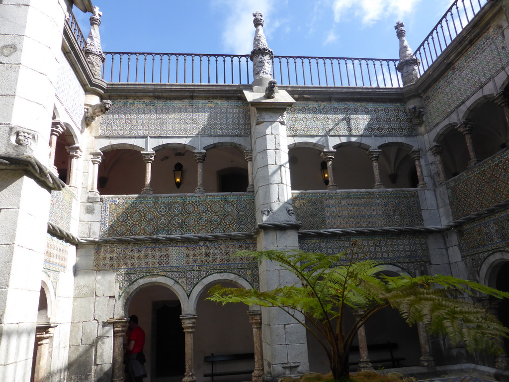Courtyard of the Manueline Cloister at the Palácio da Pena palace