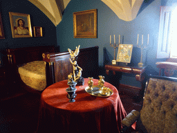 Bedroom at the lower floor of the Palácio da Pena palace