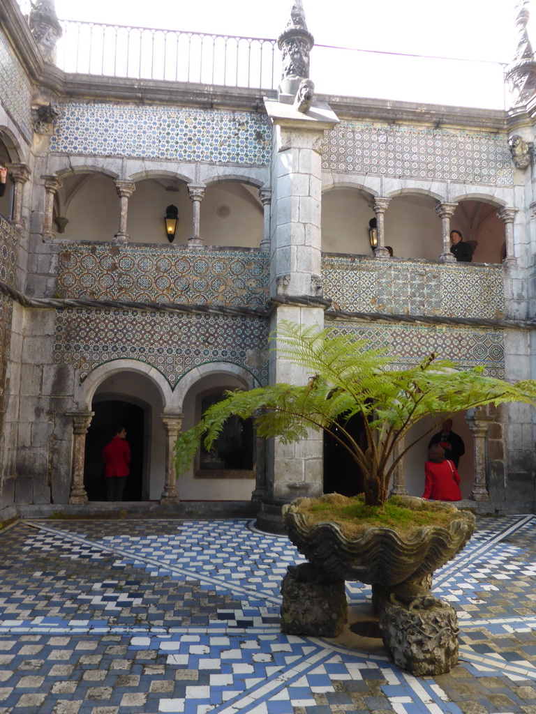 Courtyard of the Manueline Cloister at the Palácio da Pena palace