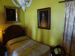 Bedroom at the upper floor of the Palácio da Pena palace