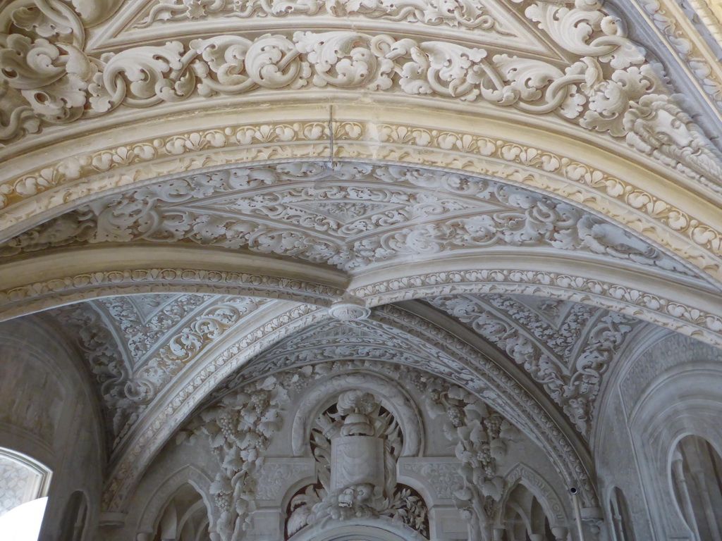 Ceiling of the Arab Room at the upper floor of the Palácio da Pena palace