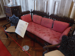 Sofa in the Arab Room at the upper floor of the Palácio da Pena palace