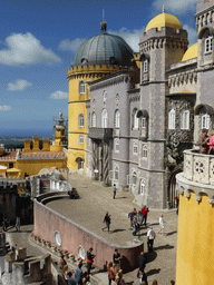 The southeast side of the Palácio da Pena palace and surroundings, viewed from the Queen`s Terrace