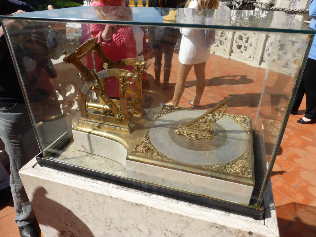 Sun-dial with automatic cannon at the Queen`s Terrace at the Palácio da Pena palace