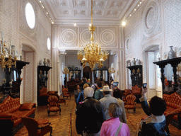 Ballroom at the upper floor of the Palácio da Pena palace