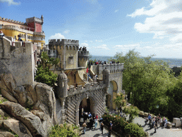 The front side of the Palácio da Pena palace, viewed from the terrace on top of the Kitchen of the Palácio da Pena palace