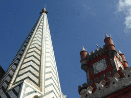 Tower of the Chapel and the Clock Tower at the Palácio da Pena palace