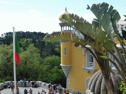 The Kitchen and the front square at the Palácio da Pena palace, viewed from the front upper square