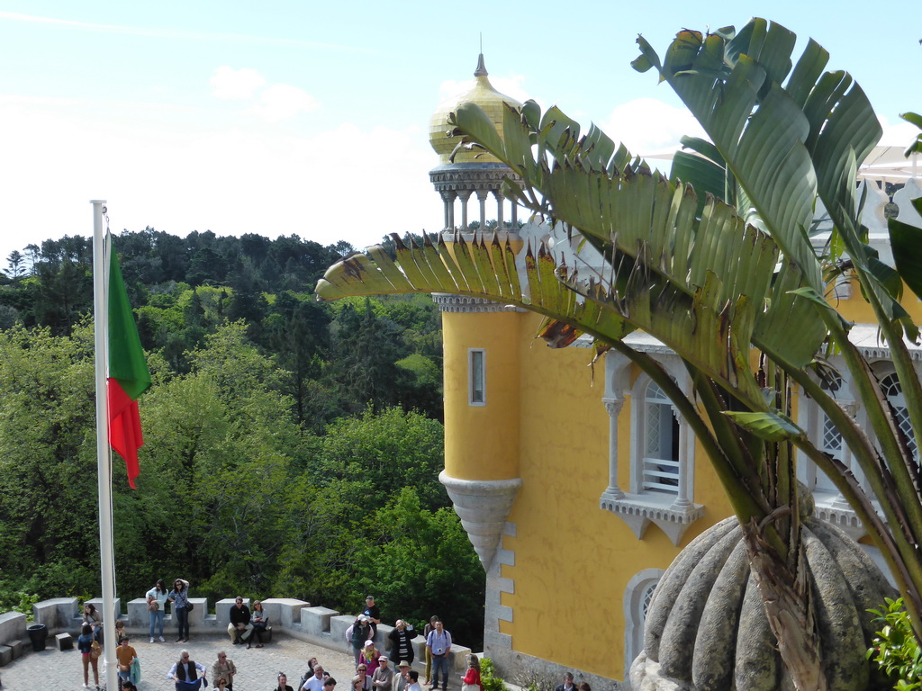 The Kitchen and the front square at the Palácio da Pena palace, viewed from the front upper square