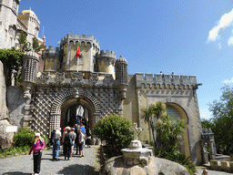 The entrance gate and the front gate at the front square of the Palácio da Pena palace