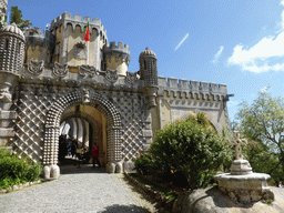 The entrance gate and the front gate at the front square of the Palácio da Pena palace