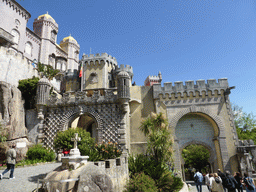 The entrance gate and the front gate at the front square of the Palácio da Pena palace
