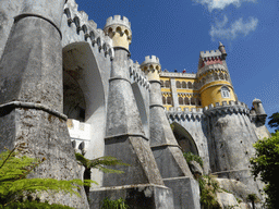 The Palácio da Pena palace, viewed from the path to the Jardins do Parque da Pena gardens