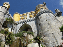 The Palácio da Pena palace, viewed from the path to the Jardins do Parque da Pena gardens