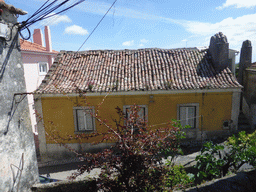 House at the Calçada Penalva street, viewed from the bus to the Old Town of Sintra