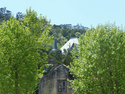 Top of a house at the west side of the city, viewed from the front of the Convento dos Capuchos convent at the Rua Gil Vicente street