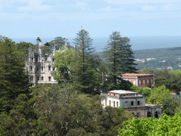 The Quinta da Regaleira palace and surroundings, viewed from the Parque das Merendas park