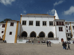 The Largo Rainha Dona Amélia square and the front of the Palácio Nacional de Sintra palace