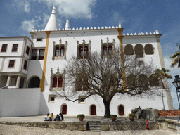 The Largo Rainha Dona Amélia square and the front of the Palácio Nacional de Sintra palace