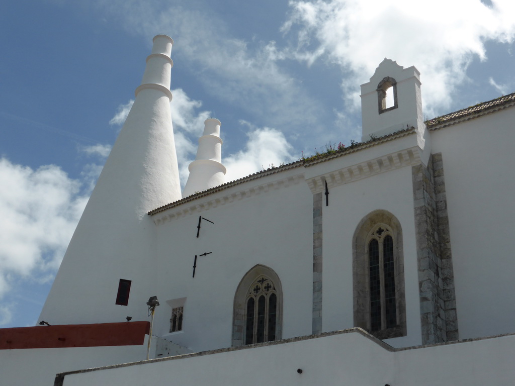 Back side and Kitchen Towers of the Palácio Nacional de Sintra palace