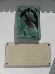 Relief of Queen Philippa of Lancaster at the front of the Palácio Nacional de Sintra palace