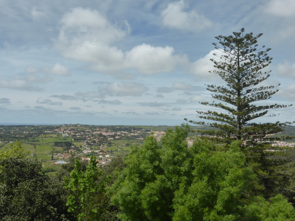 The northwest surroundings of the Old Town, viewed from the path at the back side of the Palácio Nacional de Sintra palace