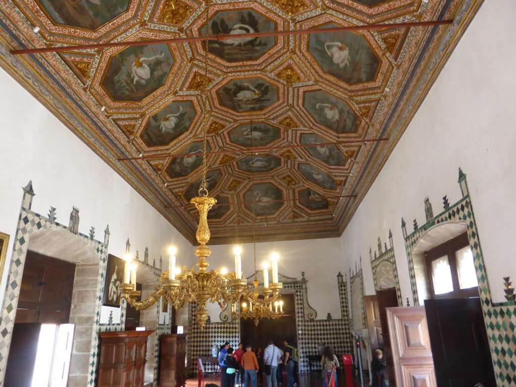 The Swan Hall at the Palácio Nacional de Sintra palace