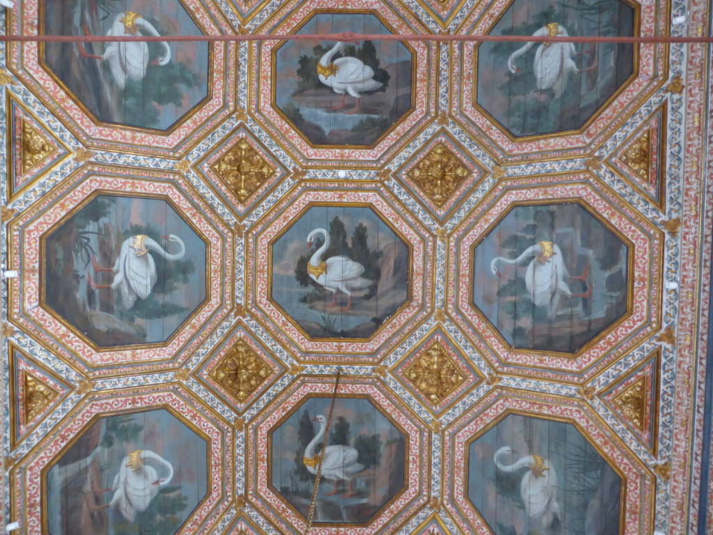 Ceiling of the Swan Hall at the Palácio Nacional de Sintra palace