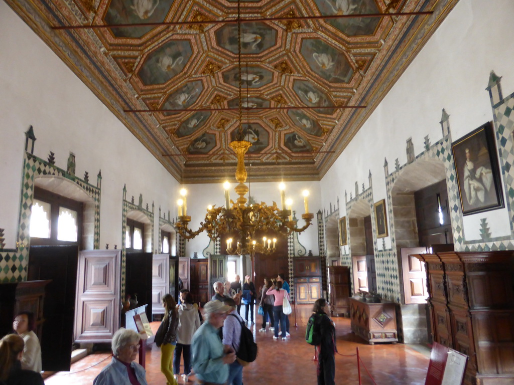 The Swan Hall at the Palácio Nacional de Sintra palace