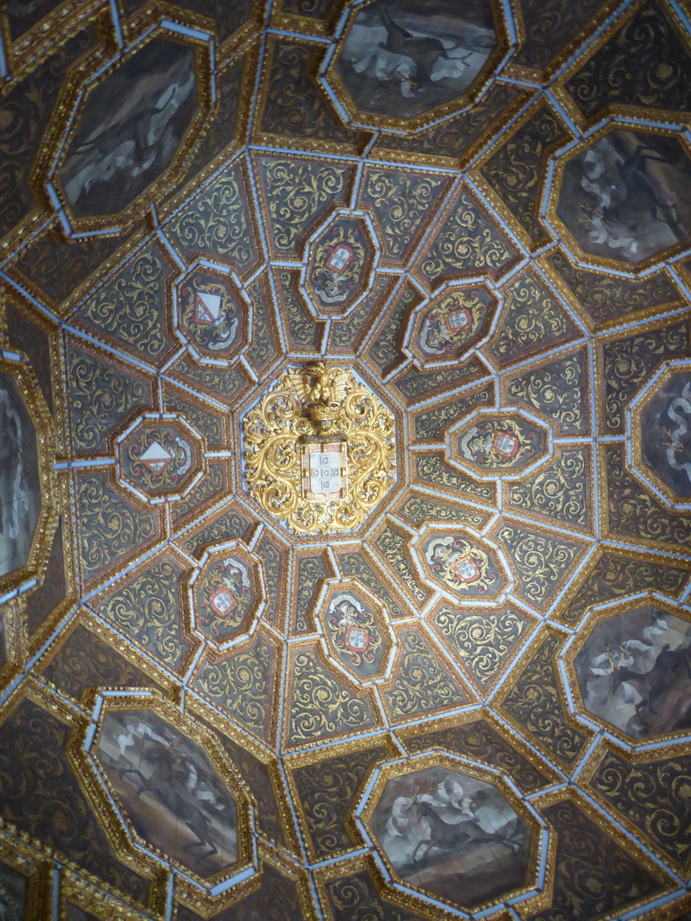 Ceiling of the Blazons Hall at the Palácio Nacional de Sintra palace