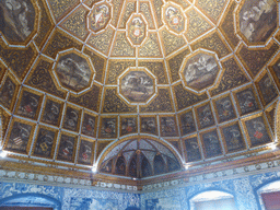 Ceiling of the Blazons Hall at the Palácio Nacional de Sintra palace