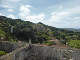 Hill at the west side of the city, viewed from the Blazons Hall at the Palácio Nacional de Sintra palace