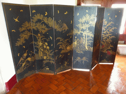 Screen at the Chinese Room at the Palácio Nacional de Sintra palace